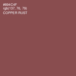 #894C4F - Copper Rust Color Image